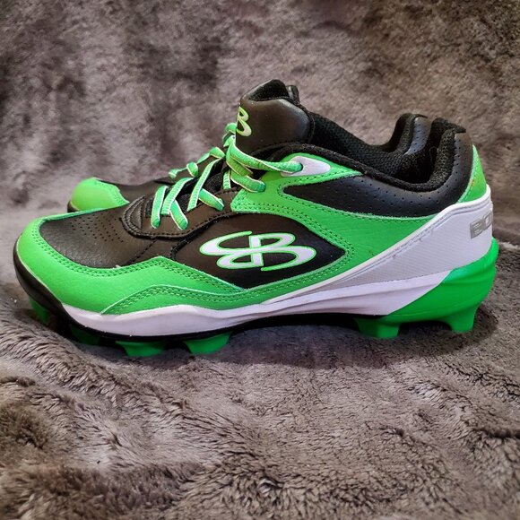 Boombah Mens Cleats Green Black Size 8 Men’s Shoes Softball/Football/Baseball - Picture 4 of 11